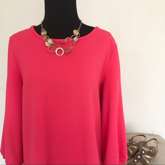 Ann Taylor Slit Sleeve Blouse - Picture 4 of 6